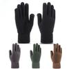 Corn Pattern Thickened Knitted Gloves Men's Outdoor Cycling Ski Mountaineering Warm Gloves Women's Touch Screen Winter Gloves
