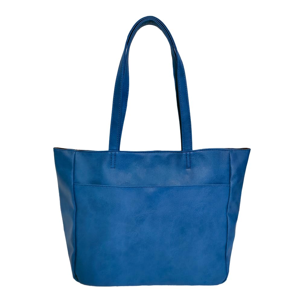 ERK A4 Tote Bag, Women's, Blue, Lightweight, Business, Simple Design, 249 BLUE