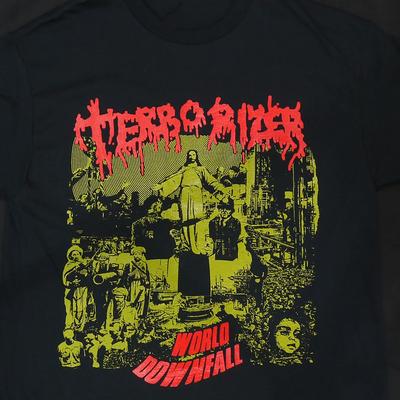 Terrorizer band world downfall zwart Unisex Alle maten S-5XL Unisex T-shirt
