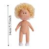 Dress Up 14cm Bean Eye Vinyl Doll Curly Hair Action Figure Body Mia Potato Dolls  Doll Accessories