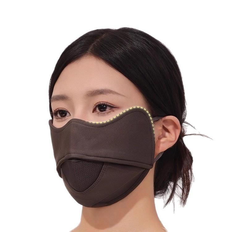 Women's Windproof Warm Fleece-Lined Cycling Face Mask - Breathable, Cold-Proof, Sun Protection