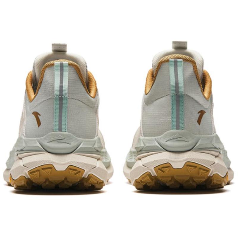 Anta Kunlun Slip Resistant Low Top Running Shoes Men's Gray White Sneakers 112425510-4