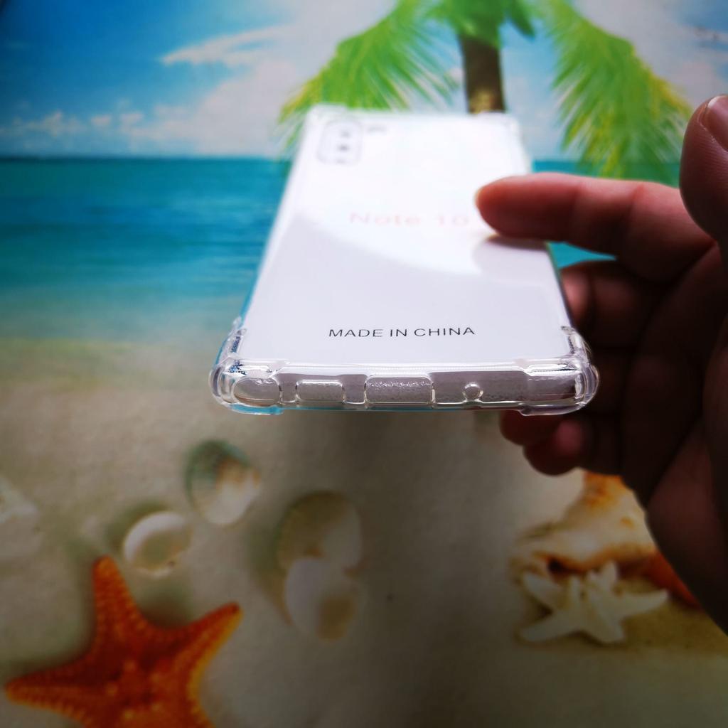 High Transparent TPU Military Anti-drop Case with Lanyard for Samsung Note 10, 1.5M Anti-drop Protection.