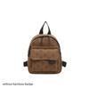 Fashion Cartoon Printed Mini Backpack Adjustable Shoulder Strap Corduroy Small Schoolbag Zipper Women's Backpack Women