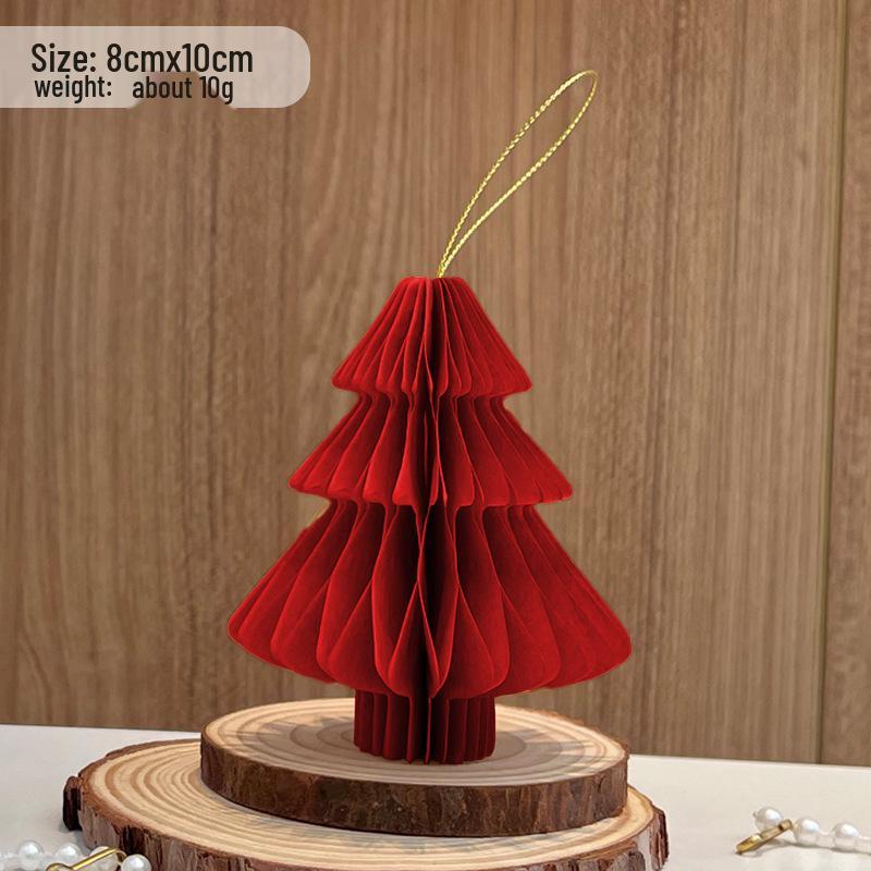 Paper Folding Christmas Tree Tabletop Ornament for Festive Decor
