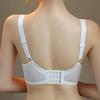 European and American Exquisite Lace Cross-strap Large Size Bra Breathable Side Breast U-shaped Beautiful Back Underwear