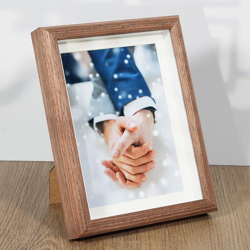 Li Shen Wooden Hollow Glass Desktop Photo Frame