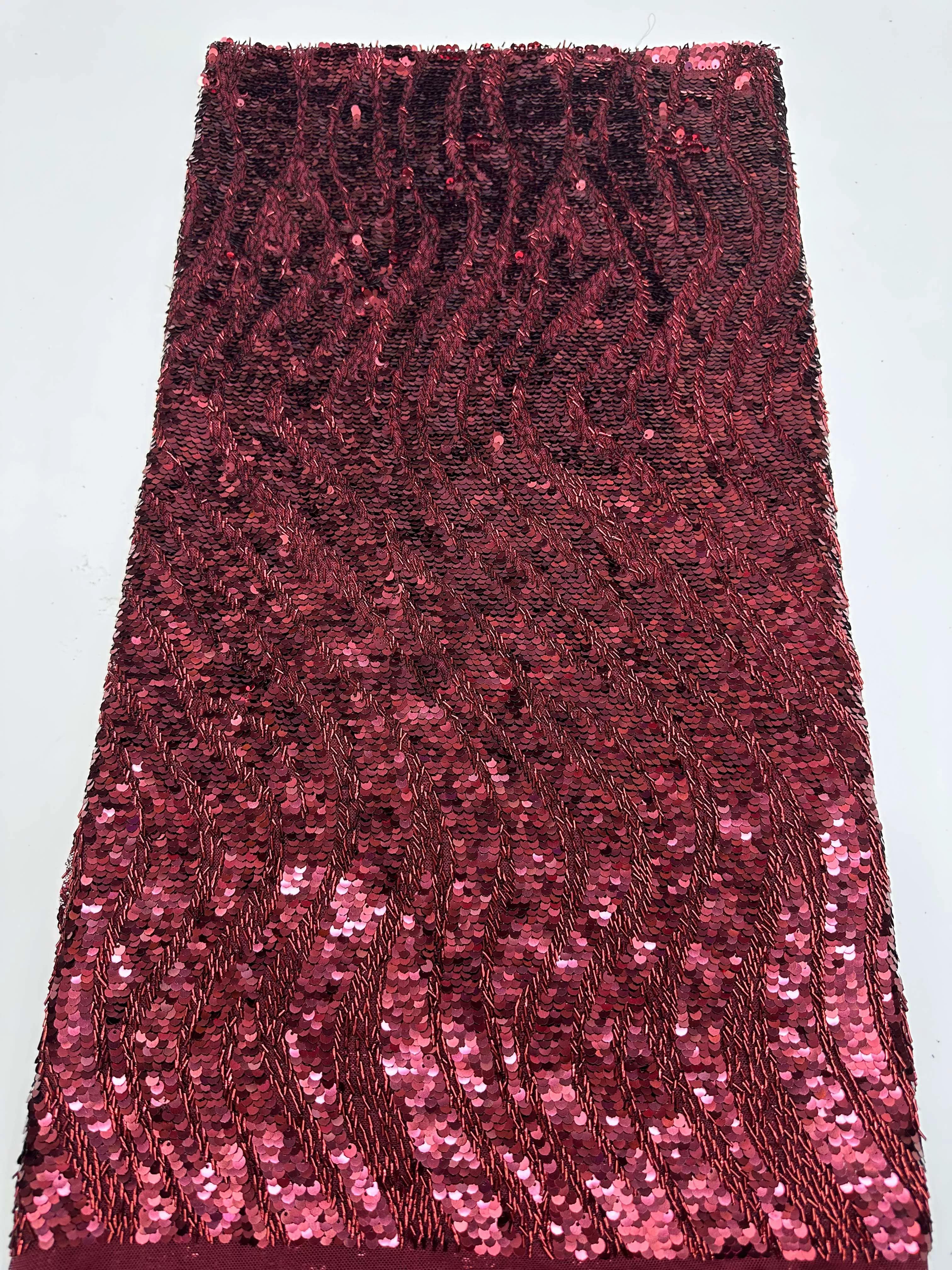1yard new mesh fabric sequin bead