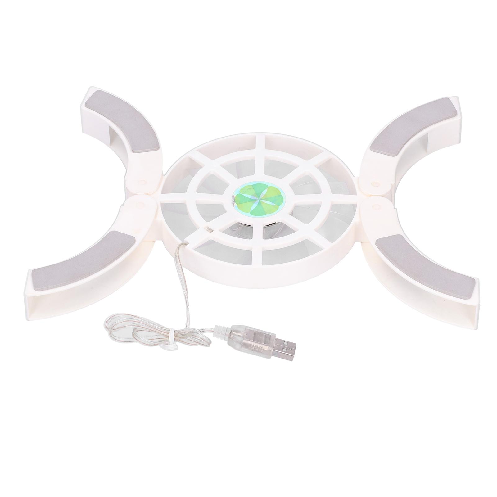 

DRS04 Складная подставка-охладитель для компьютера/ноутбука, светящаяся USB-охлаждающая база(белый ) белый