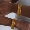 Stainless Steel Thick Bracelets Bangle For Women Men Hip-Hop Rock Style Unisex Men's Women's Wide Hand Bracelet Couples Jewelry