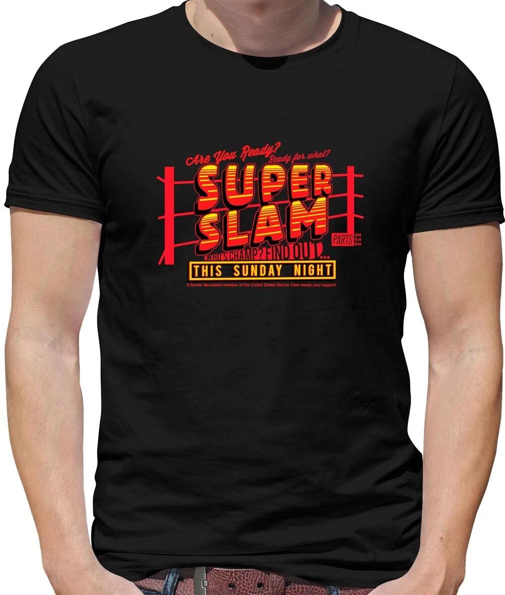 Super Slam Mens T-Shirt - Wrestling - Wrestle - Sports - Cena - Wrestler XS