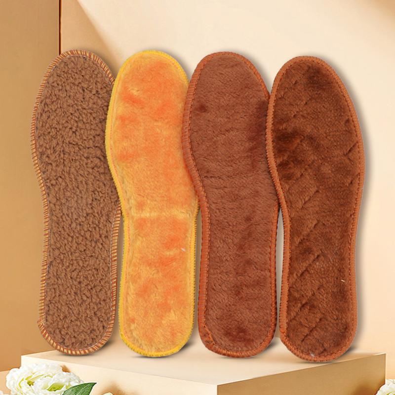 Winter Warm Insole for Shoes Sneakers Boots Shoe Sole Thermal Inserts Thicken Plush Insoles Men Women Heating Shoe Pads 1Pair