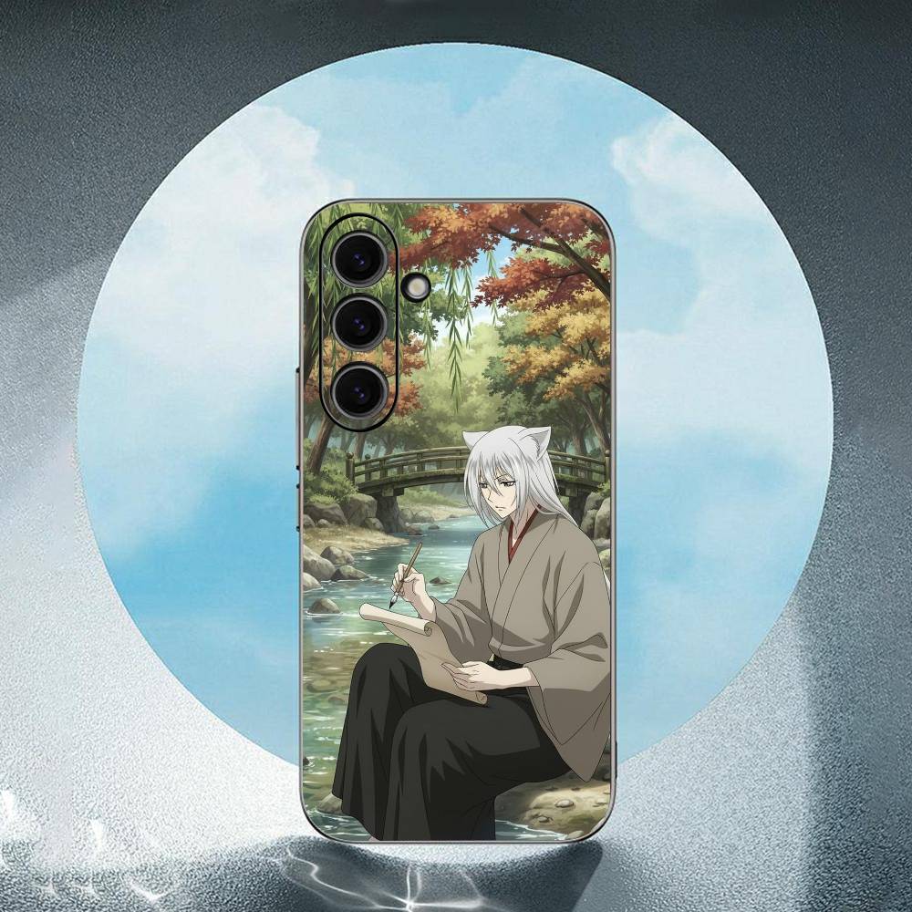 T-Tomoe Kamisama Luxury Black Phone Case For Samsung Galaxy S23 S24 S25 Ultra S22 Plus S21