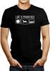 Men's Life's Priorities Deer T Shirt Black