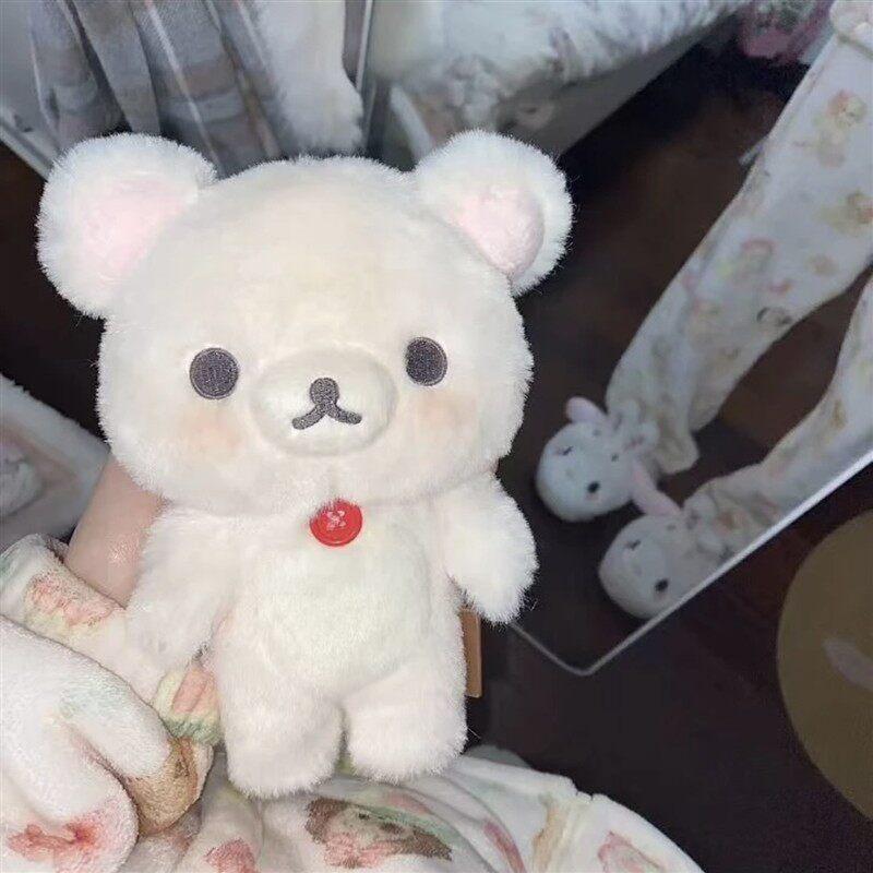 Kawaii Long Haired Rilakkuma Korilakkuma Plush Toy Kawaii Brown White Bear Korilakkuma Stuffed Doll Cute Birthday Gifts Girl