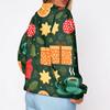Women's Trendy Christmas Print Crewneck Sweatshirt Lightweight Casual Pullover Top