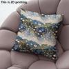 Watercolor Wildflower Mountain Landscape Throw Pattern Cushion Cover Suitable For Sofa Bedroom Car Pillow Cover