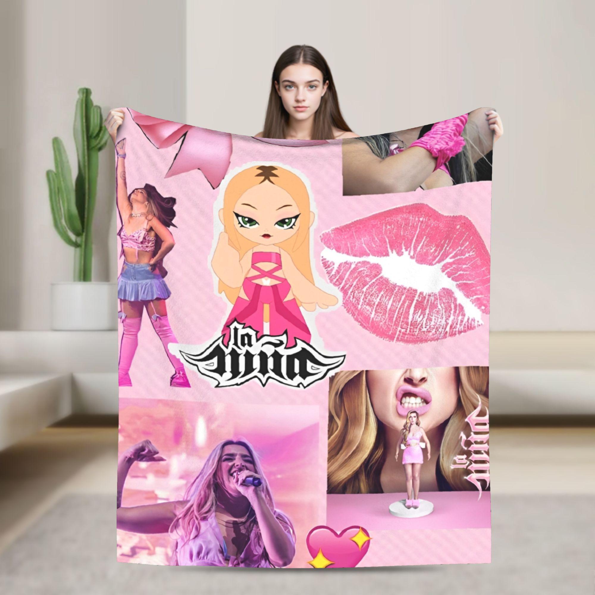 Lolas Indigos Singer  Blanket Flannel  Spanish  Soft Throw Blankets for Outdoor Travel Bedspread 75X95CM