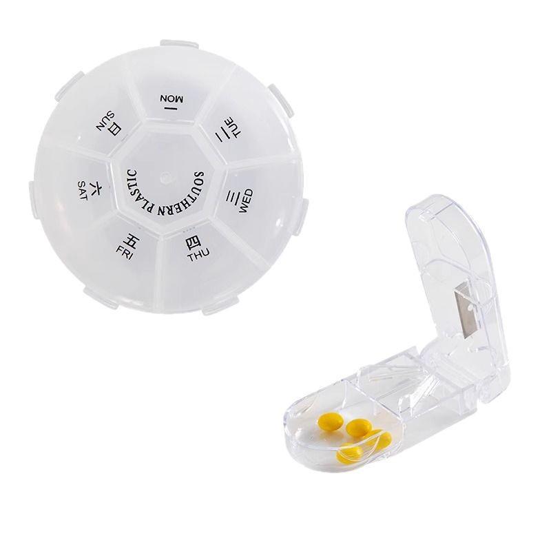 Kompakter 7-Tage Mini-Pillenorganizer - Tragbarer Dispenser für unterwegs