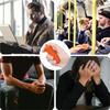 Ultimo Portachiavi Stimolante Grippie Spinoso Portatile Rilassamento Punta delle Dita Massaggio Portachiavi Piccoli Doloretti Fidgeting Giocattolo Fidgeting da Tasca