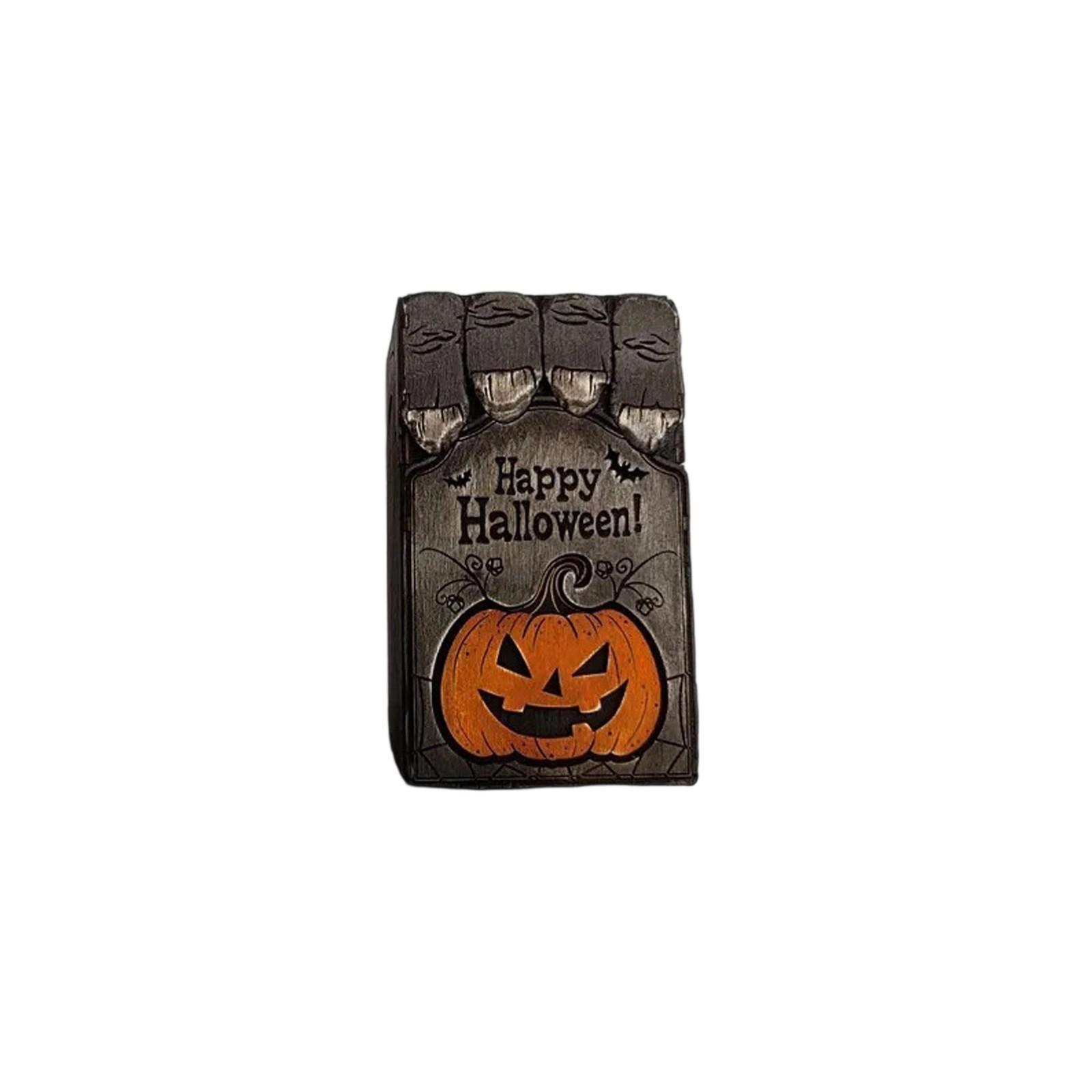 

Хэллоуин Реквизит Тыква Деревянная Коробка Украшение, Деревянные Поделки, Праздничные Подарки Для Друзей One Size чёрный
