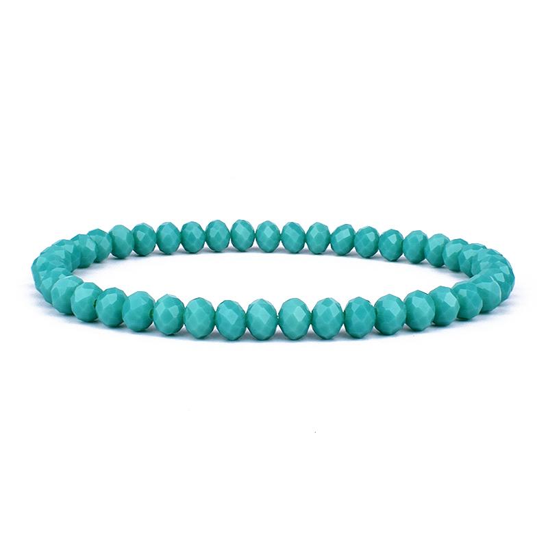 Mini Geslepen Kristal Armband Dames Luxe Kralen Dames Armband Mode 6/8mm 41kleur Kristallen Kralen Armband Vriendschap Sieraden