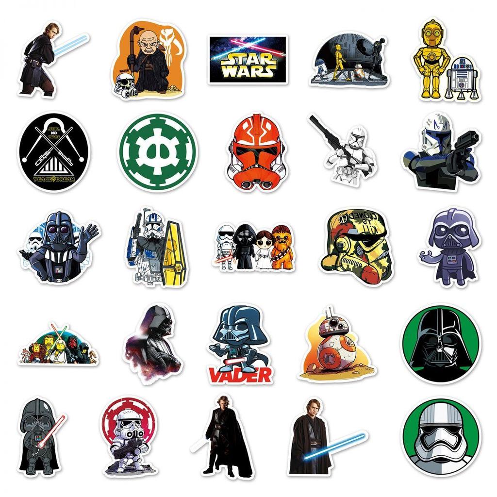 Star Wars Doodle Stickers - Kawaii Graffiti Decals