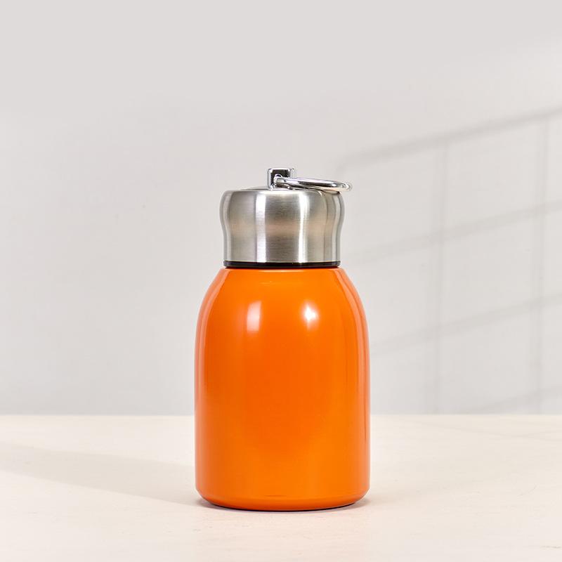 1Pc 300ML Fashion Mini Coffee Vacuum Flasks Lovely Stainless Steel Thermos Portable Travel Water Bottle With Lid Cups