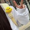 1Pc Cute Yellow Chick Pendant Velcro Backpack Decoration Bag Accessory Lovely Ornament Gift For Close Friends Bag Gifts