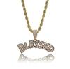 Ice Out Zirkon Höfliche Geste Mittelfinger Halskette Herren Damen Punk Hip Hop Rap Rock Party Schmuck Geschenk