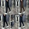 Athleisure Pants For Men With High Elastic Cotton Fabric For Casual Daily Wear