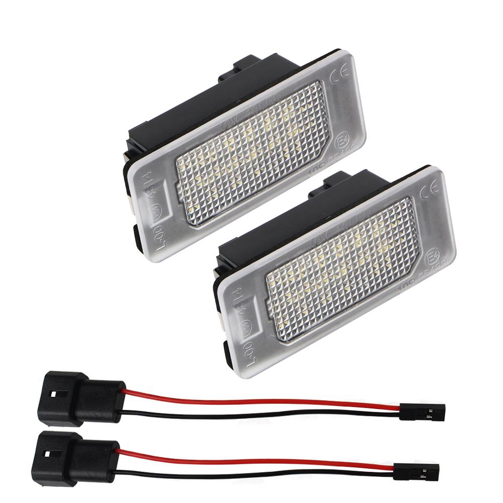 

Для BMW 1/3/5 серии E82/E90/E39/E60/F10 12 В 6500 К 2 шт./компл. 18 светодиодных ламп заднего фонаря подсветка номерного знака автомобиля 6500K белый