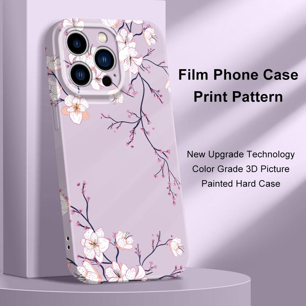 Fallen Plum Blossoms Phone Case For iPhone 13 12 11 7 8 6 6S Plus Pro Max Mini X XS XR SE 2020 2022 Film Hard Cover