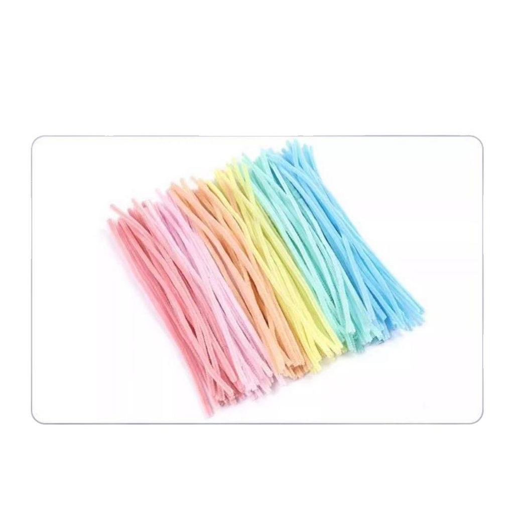 Colorful Chenille Macaron Twist Sticks DIY Craft Pack for Kids