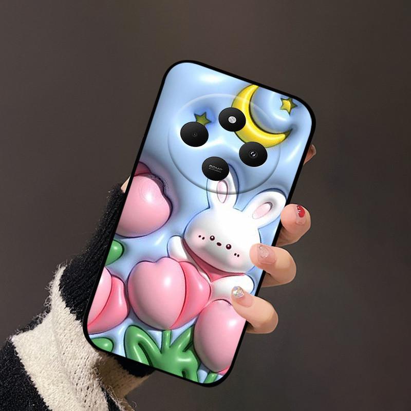 Für Redmi 14C 4G Weiche Hülle 14R Stilvolle Cartoon-Bemalte TPU-Silikon-Handyhülle Für Xiaomi Poco C75 4G 5G Stoßfeste Coque Hüllen