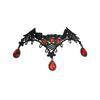 Vintage Red Crystal Pendant Lace Necklace Female, Personalized Exaggerated Collarbone Chain Lace Neck Chain Collar