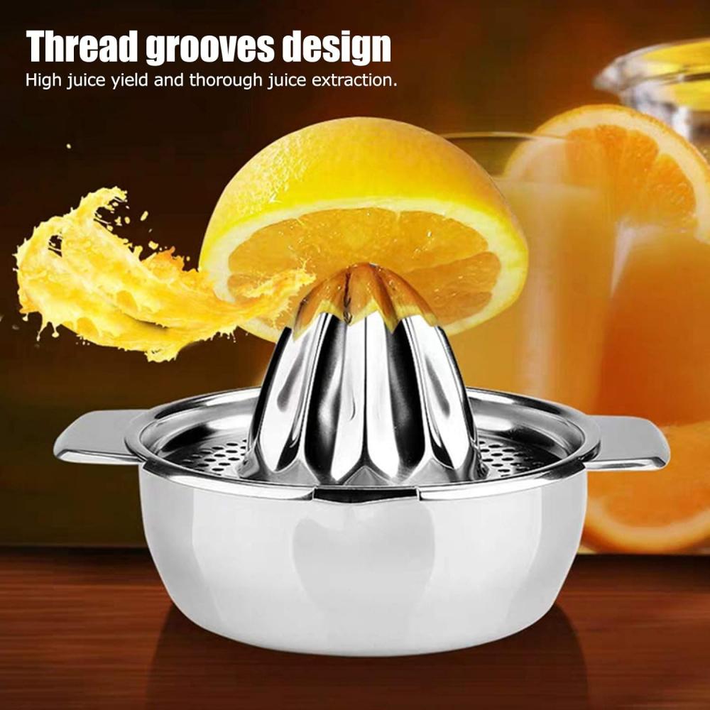 Mini Stainless Steel Manual Lemon Juicer, Orange Extruder, Fruit Press, Household Juicer, Suitable for a Variety of Citrus Fruit