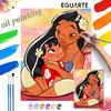 Disney Lilo and Stitch Oil Paint Digital Painting Art Kit Handmade DIY Painting Kit Home Decor