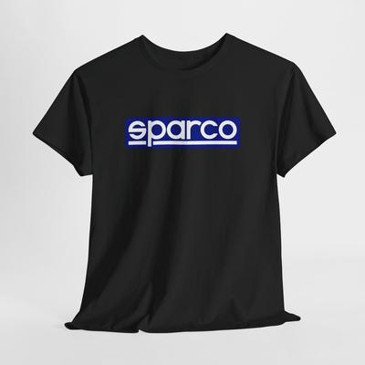 T-shirt nera Sparco – T-shirt unisex da corsa e sport motoristici per uomo o donna