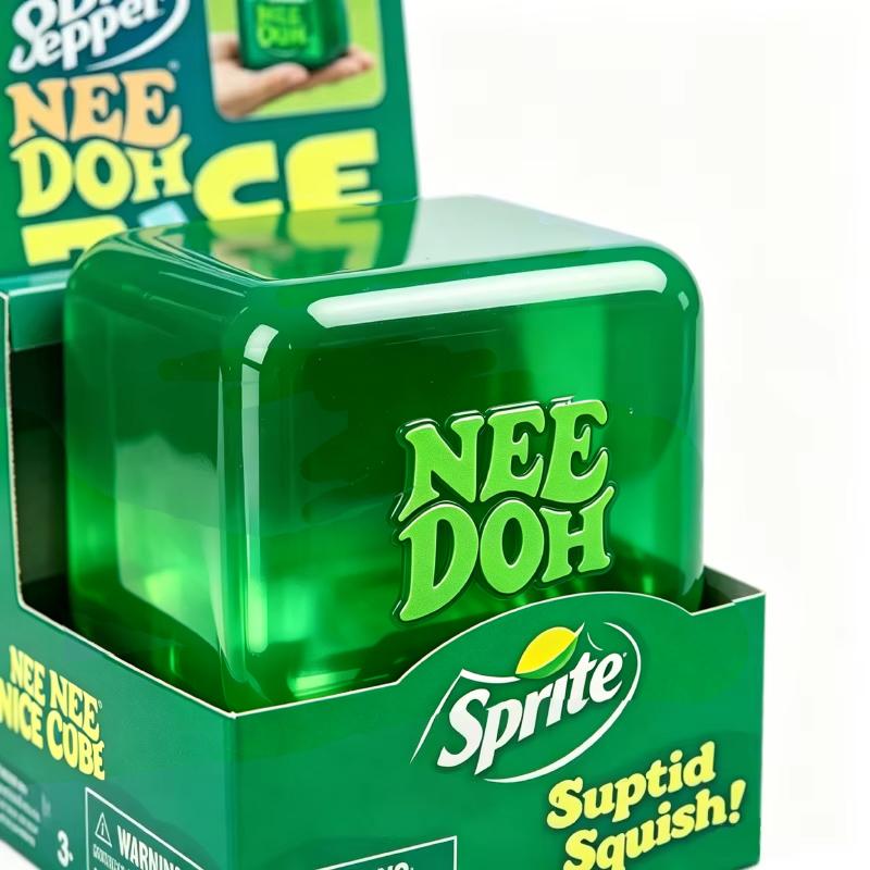 Nice Cube Nee Doh Sensory Nice-Sicle Stress Relief Squishy Cube Anti-Anxiety Squeeze Object Focus Adhd Population Squishy’S Toy