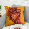 Natasha Lelenco Abstract Art Pillow Case For Car Sofa Decorative Home Double-sided Print Plush Square Throw Pillow Cushion Cover