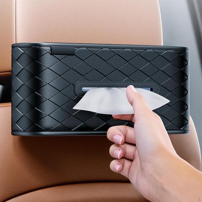 Auto Serviettenhalter Rücksitz Taschentuchbox Abdeckung PU Leder Spender Aufbewahrungsorganisator für