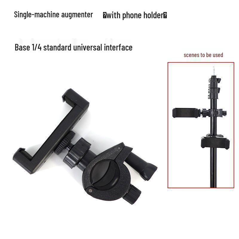 360° Rotating Mobile Streaming Tripod Stand with Multifunctional Clip