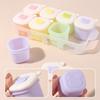 8-Grid Soup Ice Grid with Scales with Lid Food Meal Molds Freezer Ice Cube Molds  Baby Food Storage