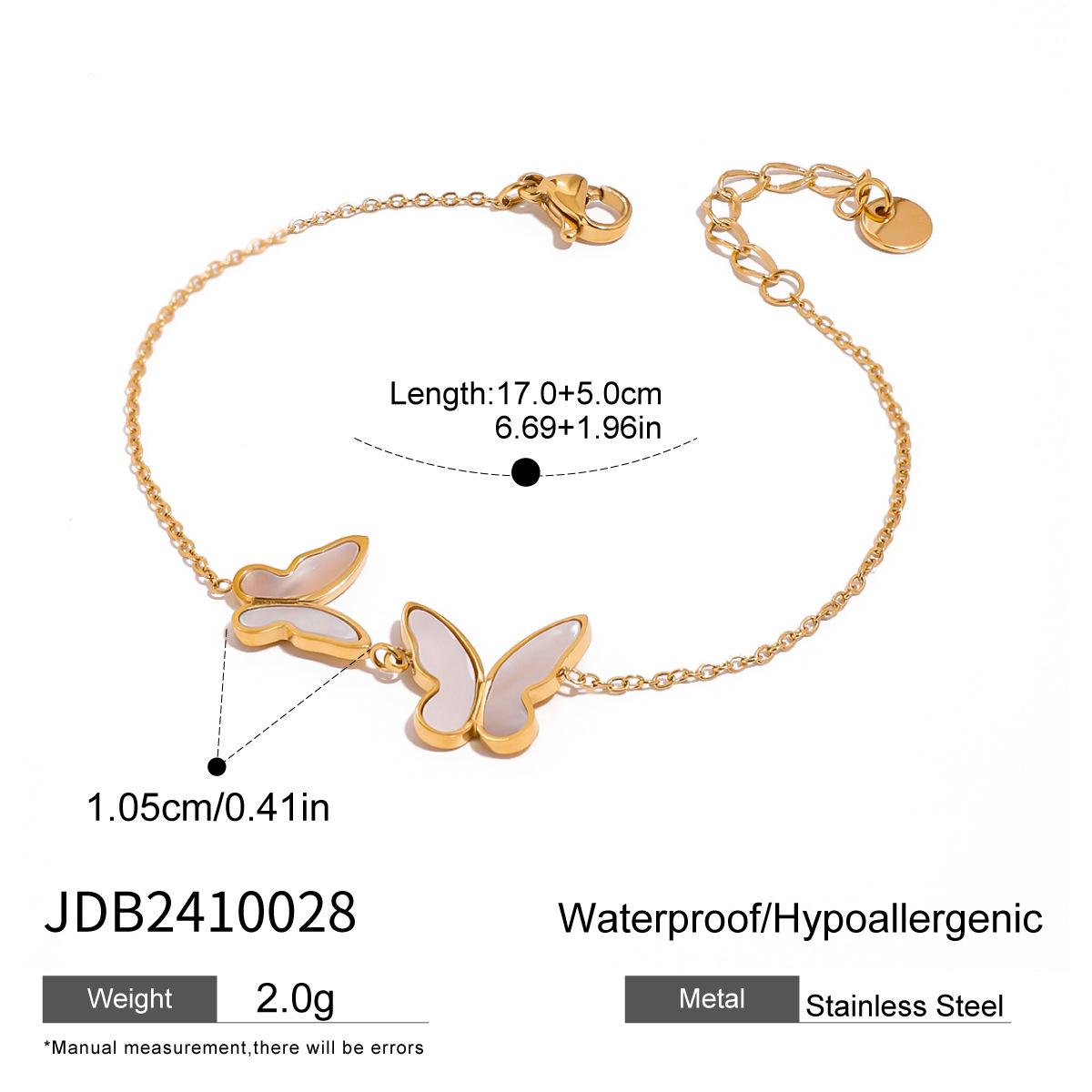 JYL TS Bracelet  Shell Butterfly Symbolizes Freedom & Fortune JDB2410028 россо corsa
