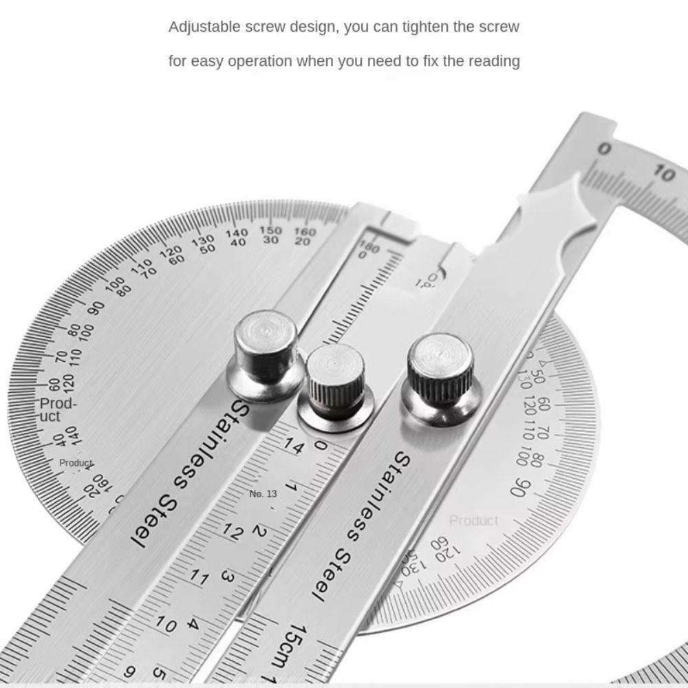 Measuring Ruler 180 Degree Protractor Goniometer Adjustable Protractor  Drafting Supplies