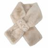 Solid Color Plush Cross Scarf Winter Warmer Neck Warmer Soft Plush Collar  For Women Girls