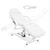 VidaXL Table de massage Blanc 180x62x(87-112) cm