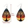 Colorful Acrylic Water Drop Earrings - Abstract Iridescent Design, Fashionable and Simple Style.