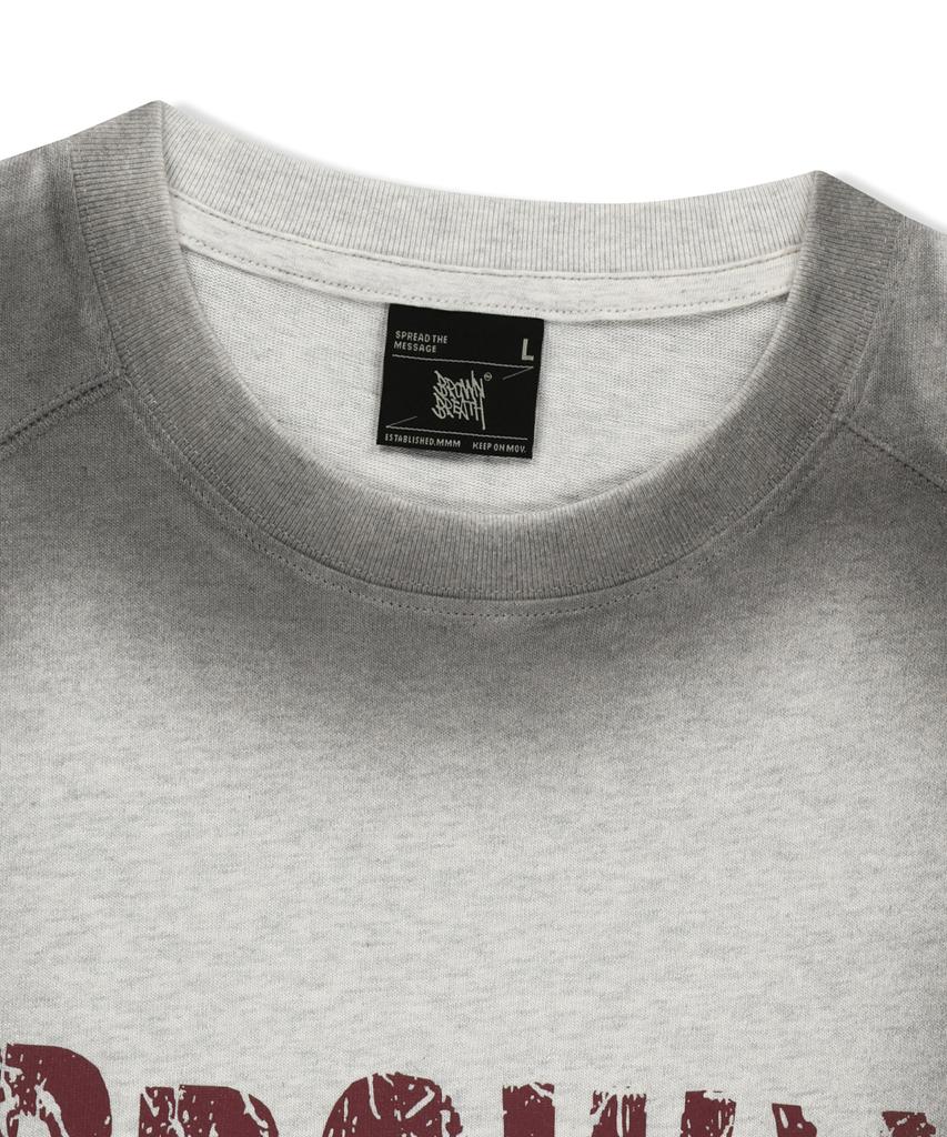 BROWNBREATH Seam Sprayed Tee - Oatmeal